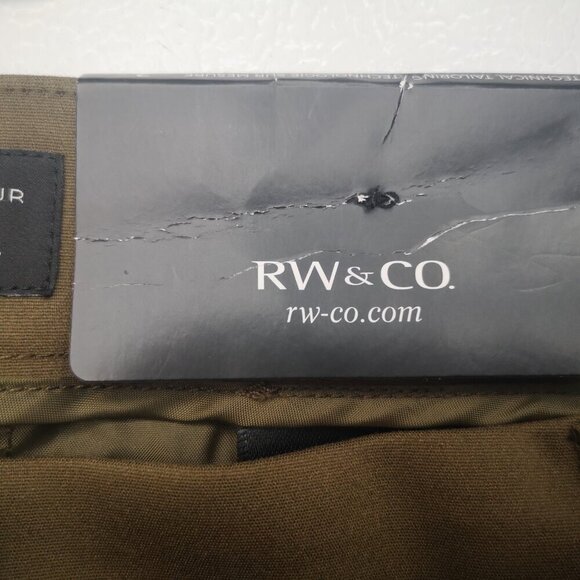 NWT RW&CO Ladies Size 2 Brown Curvy Fit Slim Leg Ankle Length Suit Pants - Picture 5 of 15